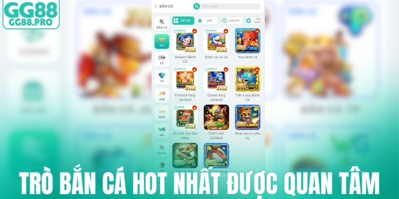 Trò bắn cá hot nhất được người chơi quan tâm